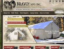 Tablet Screenshot of bravotents.com